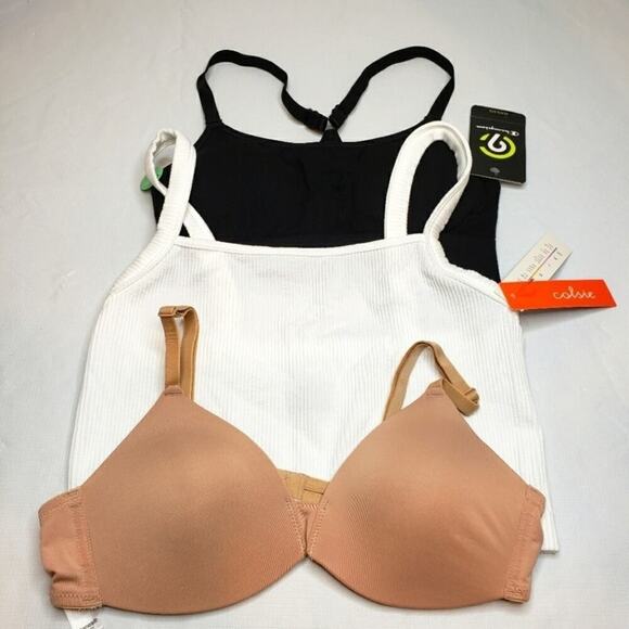 Bundle of Bras Size 34 Nude, B;ack, and White - Picture 1 of 9